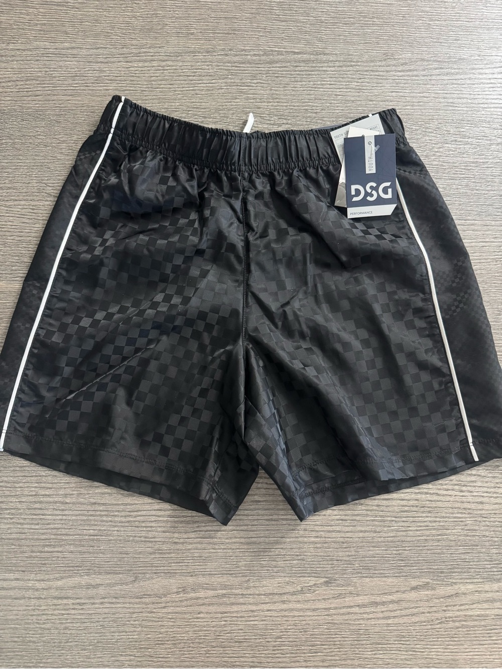 DSG Boys Woven Soccer Performance Shorts Size Large (14/16) Pure Black
